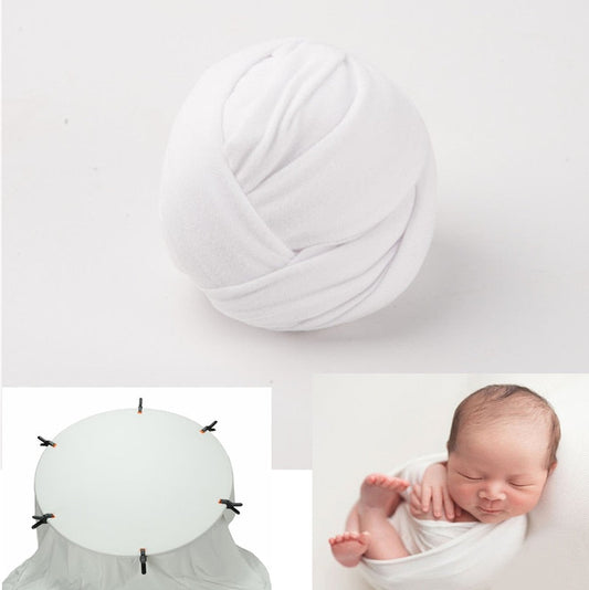 Baby Photography Props Swaddle Wrap and Backdrop Blanket Set