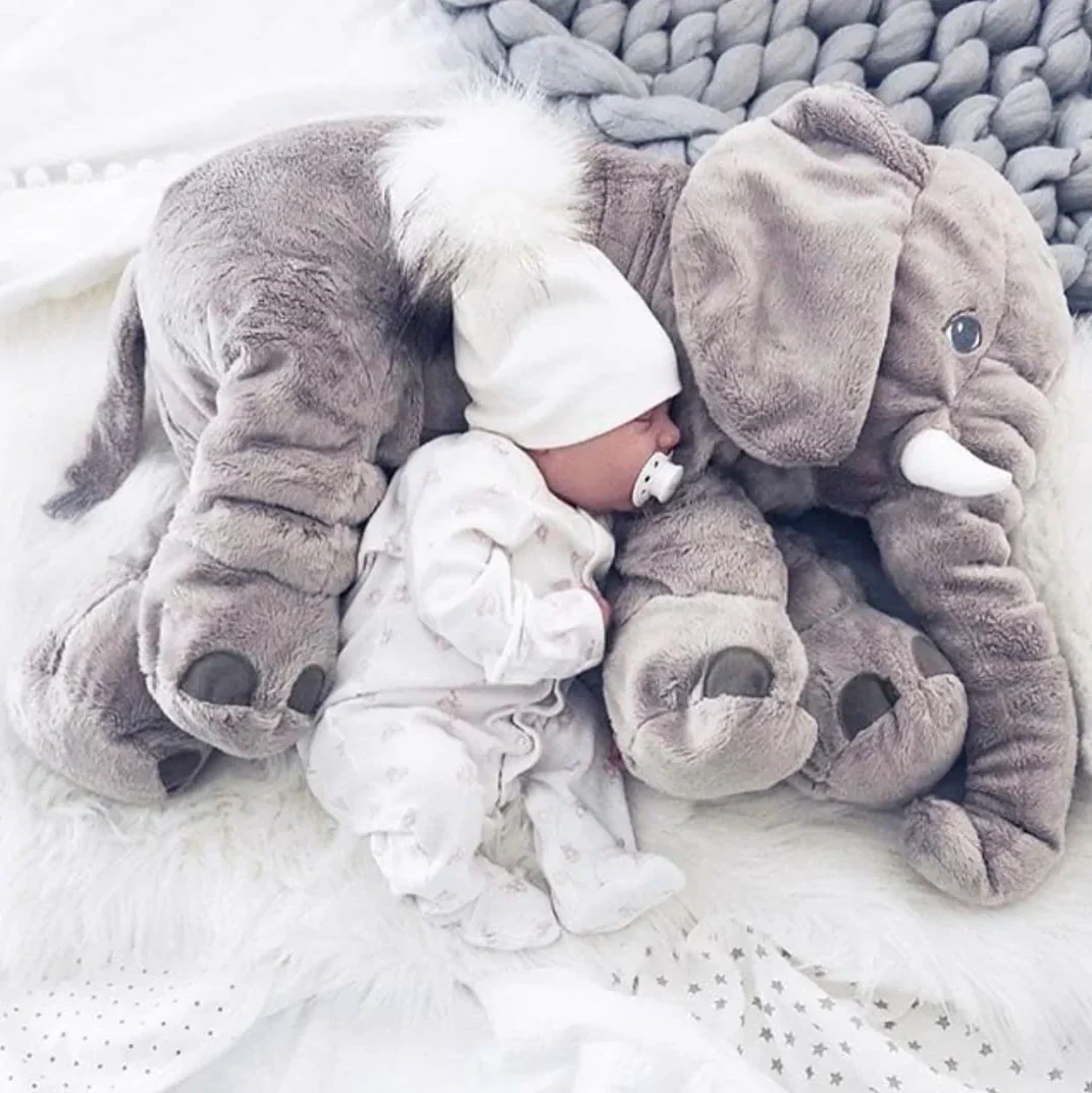 Baby's Soft Elephant Plush Pillow