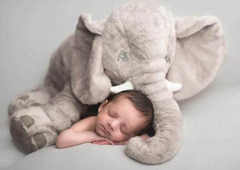 Baby's Soft Elephant Plush Pillow