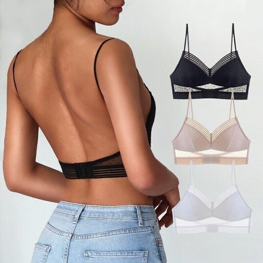Backless Lace Bralette with Wireless Lift