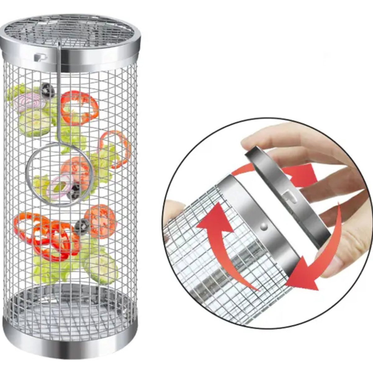 Barbecue Basket - No More Food Falling Through the Grate