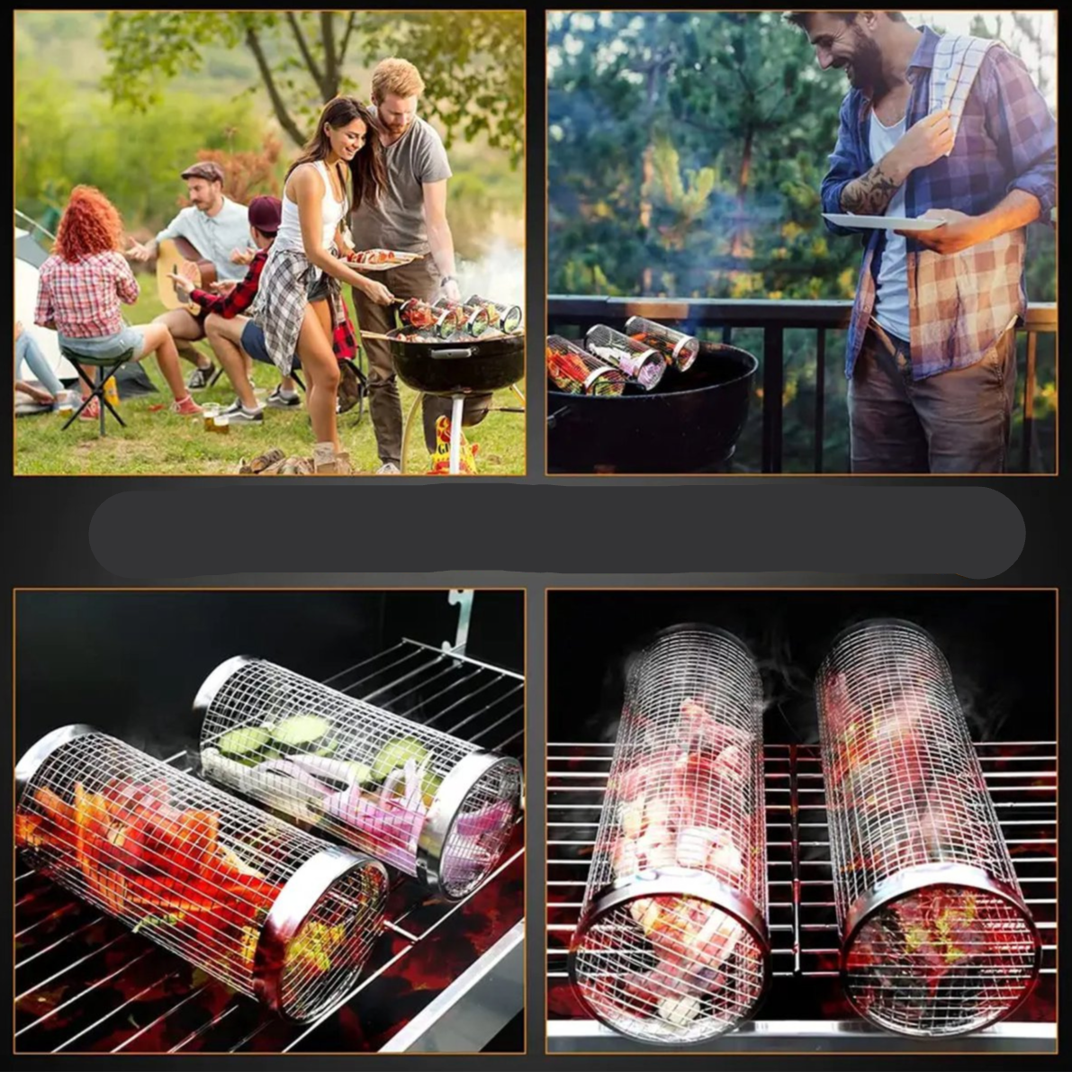Barbecue Basket - No More Food Falling Through the Grate