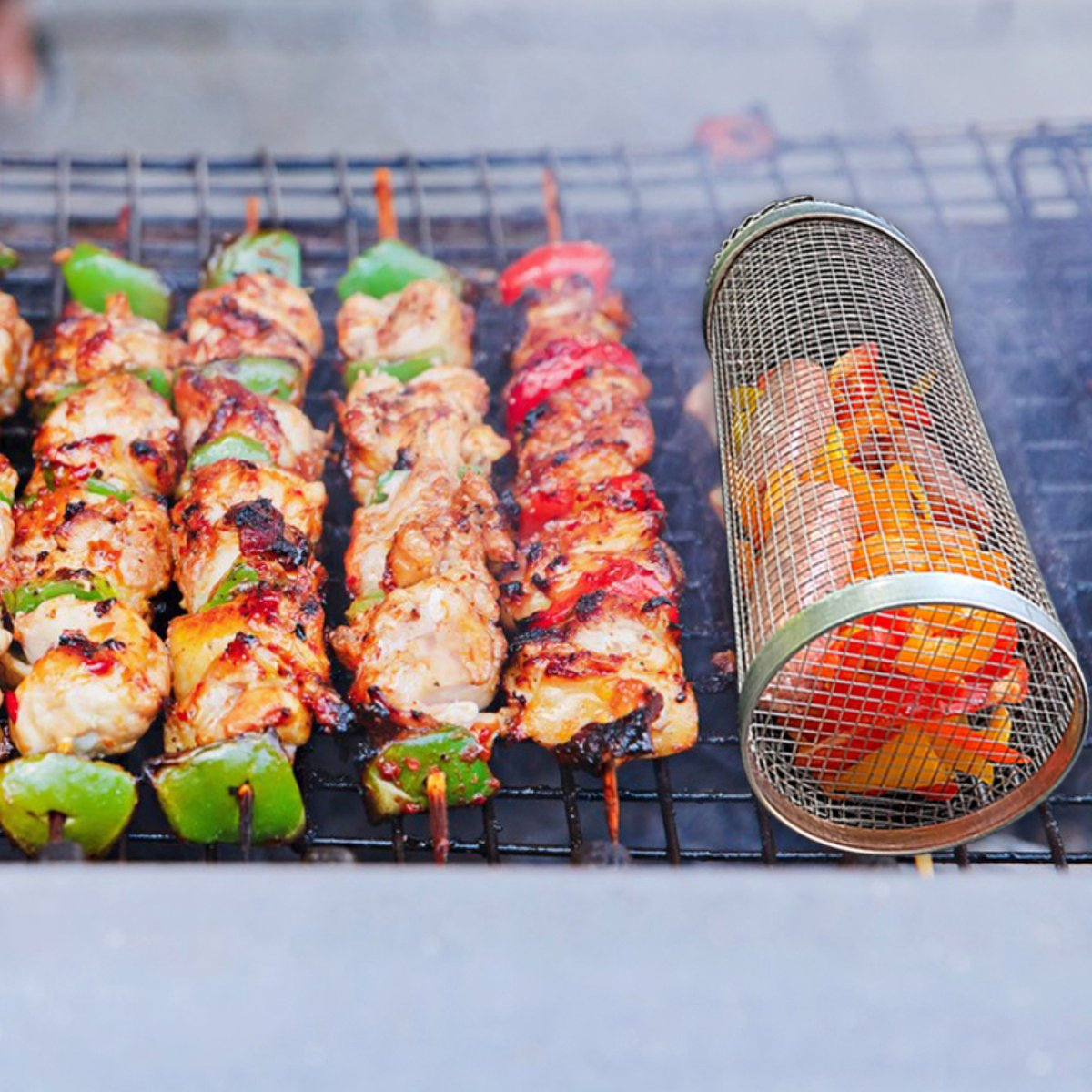 Barbecue Basket - No More Food Falling Through the Grate