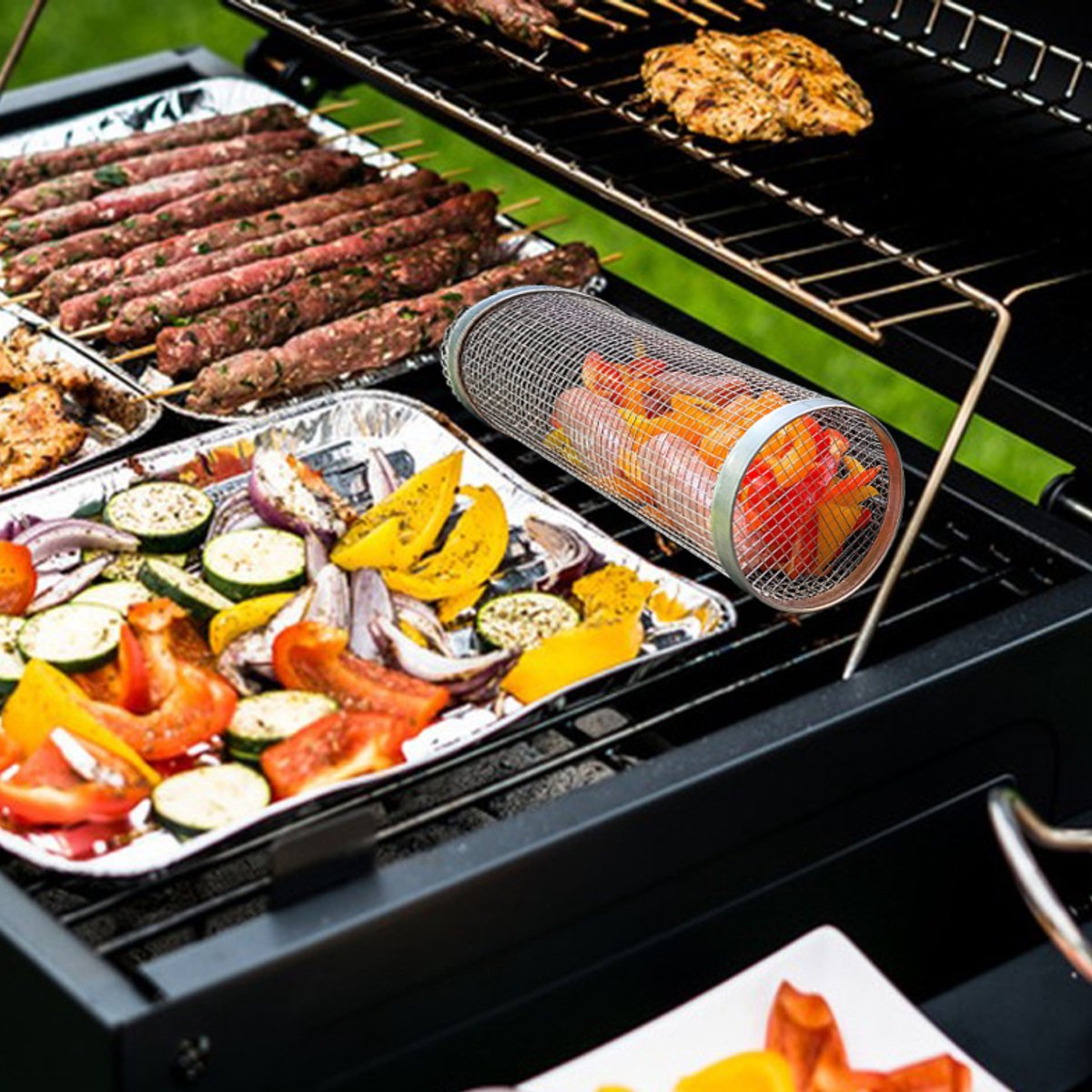 Barbecue Basket - No More Food Falling Through the Grate