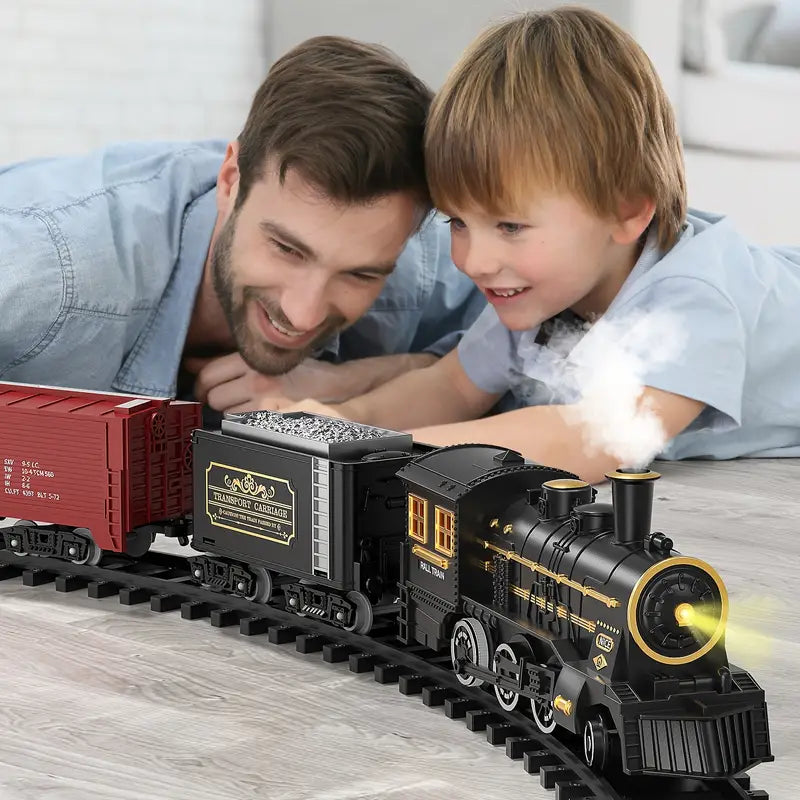 Battery-Operated Electric Train Set with Realistic Sounds