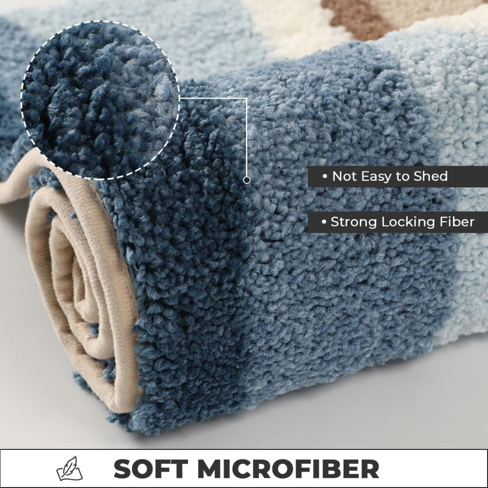 Beach Footprints Accent Bath Rug