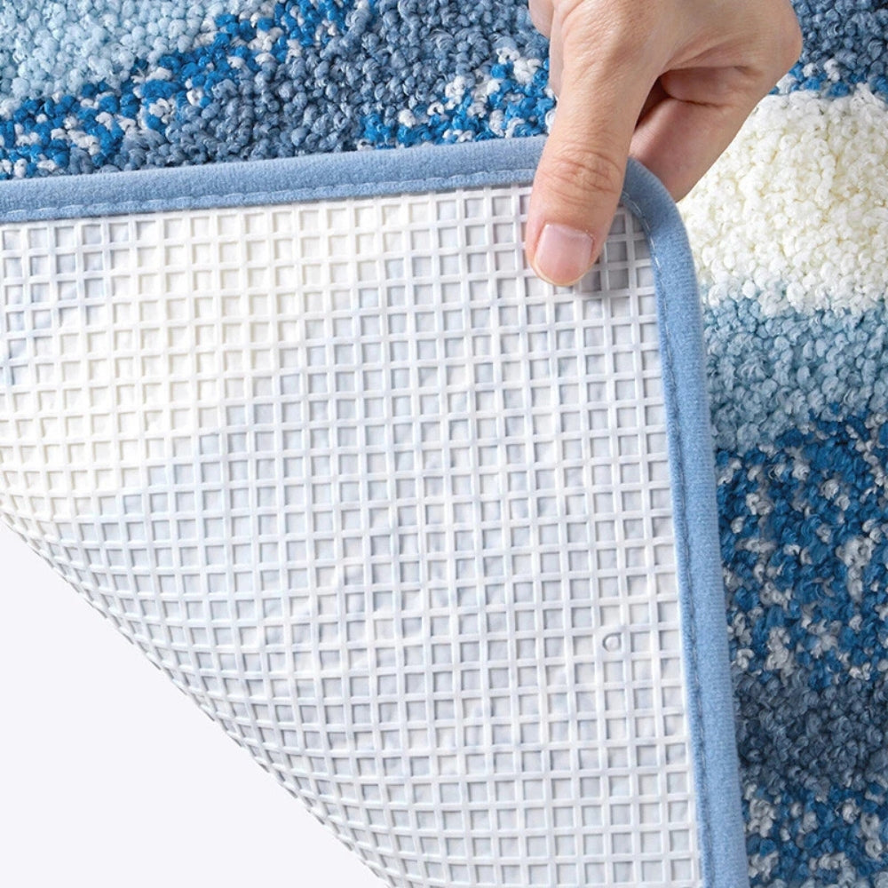 Beach Footprints Accent Bath Rug