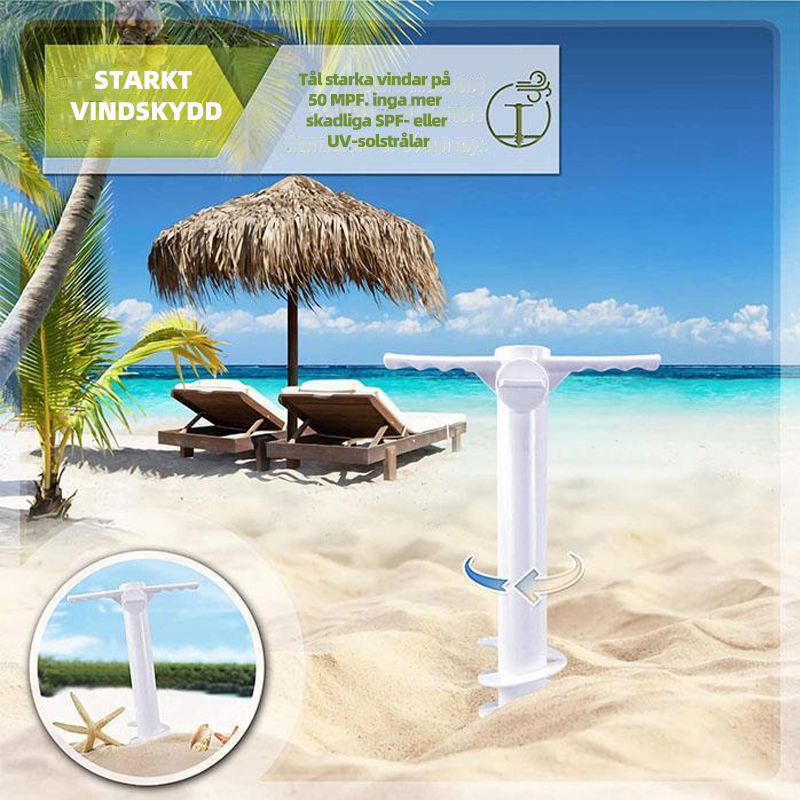 Beach Umbrella Sand Anchor Stand - Windproof and Durable