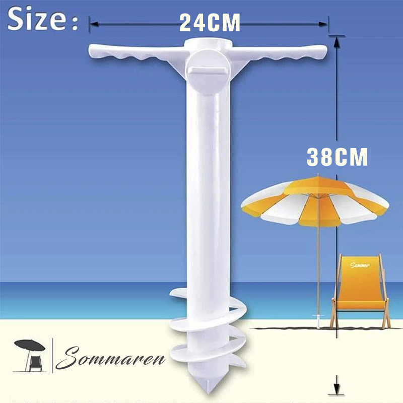 Beach Umbrella Sand Anchor Stand - Windproof and Durable