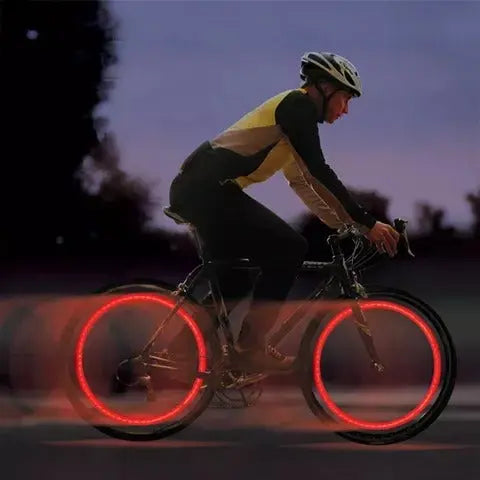 Bicycle Valve LED Lights for Night Riding