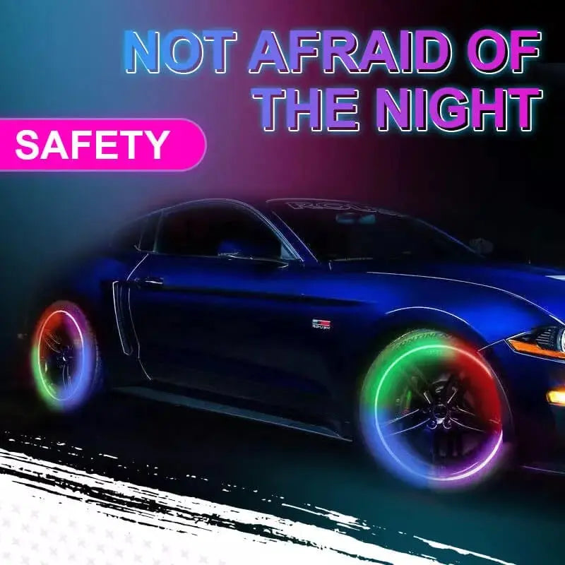 Bicycle Valve LED Lights for Night Riding