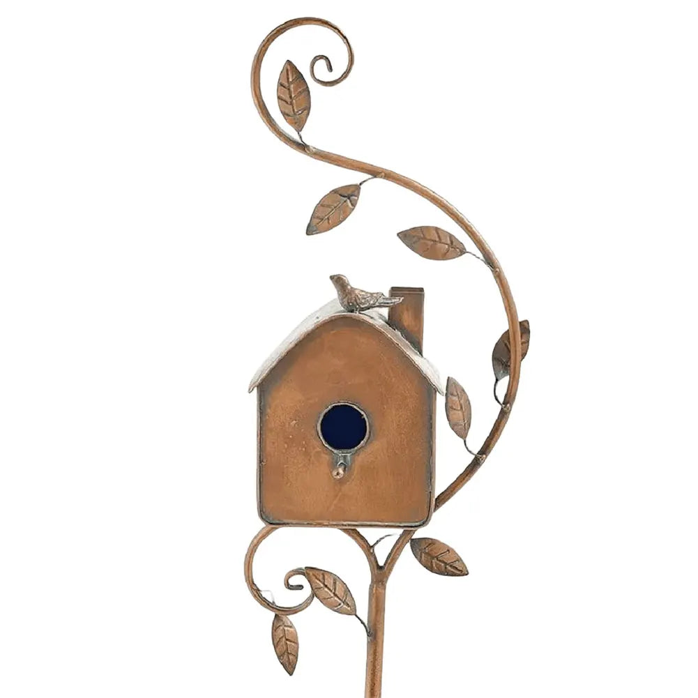 Birdhouse on a Post for Garden and Patio
