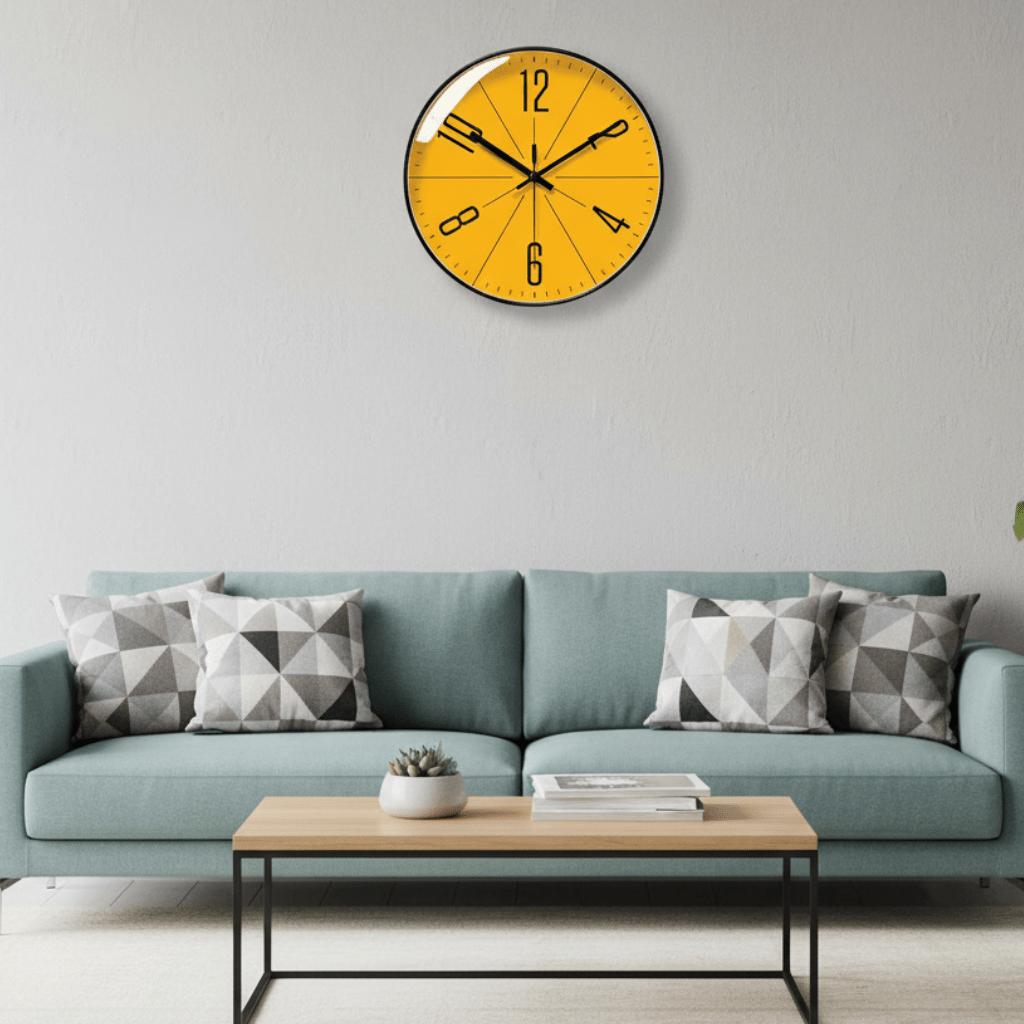 Black Wall Clock in Nordic Style – Precise & Stylish Wall Decor for Every Home
