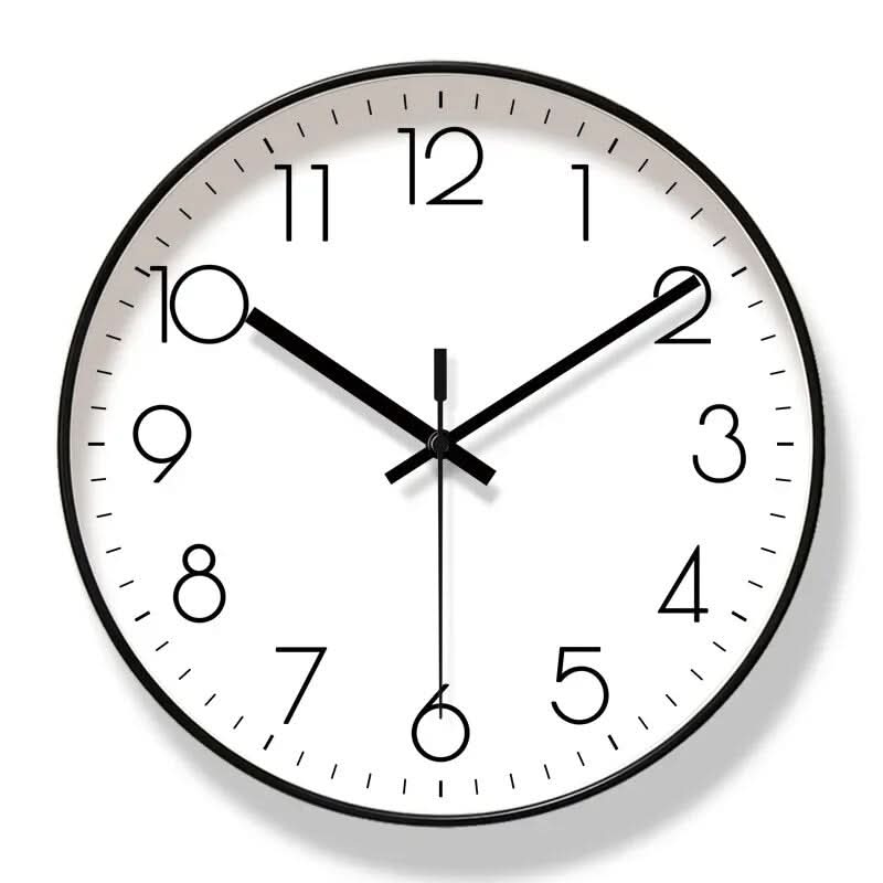 Black Wall Clock in Nordic Style – Precise & Stylish Wall Decor for Every Home