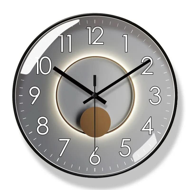 Black Wall Clock in Nordic Style – Precise & Stylish Wall Decor for Every Home