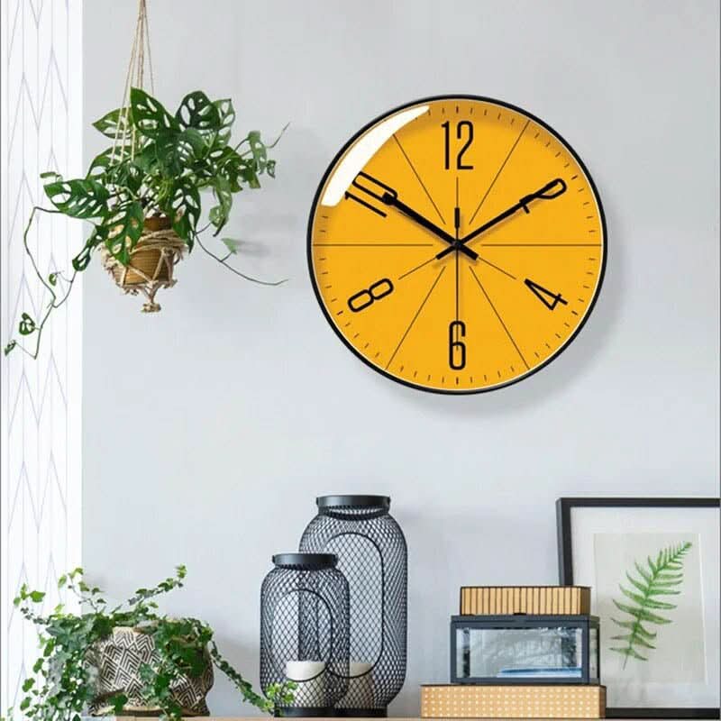 Black Wall Clock in Nordic Style – Precise & Stylish Wall Decor for Every Home