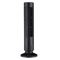 Bladeless USB Electric Tower Fan, Cooling Fan - Black