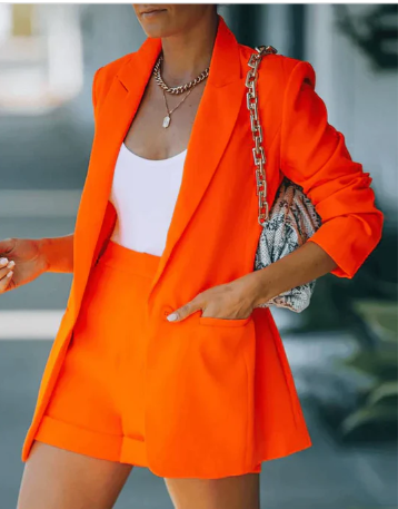 Blazer and Shorts Set