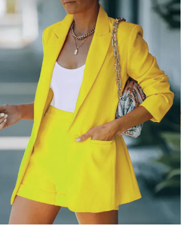 Blazer and Shorts Set
