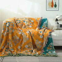 Boho Cotton Blanket for Cozy Interiors