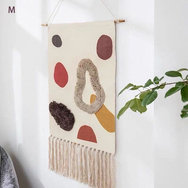 Boho Geometric Fringe Wall Hanging