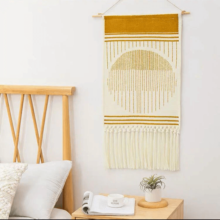 Boho Geometric Fringe Wall Hanging