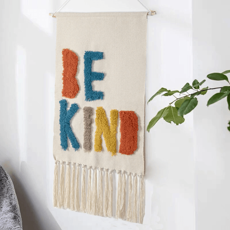 Boho Geometric Fringe Wall Hanging