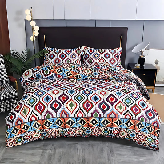 Boho Tribal Pattern Bedding Set