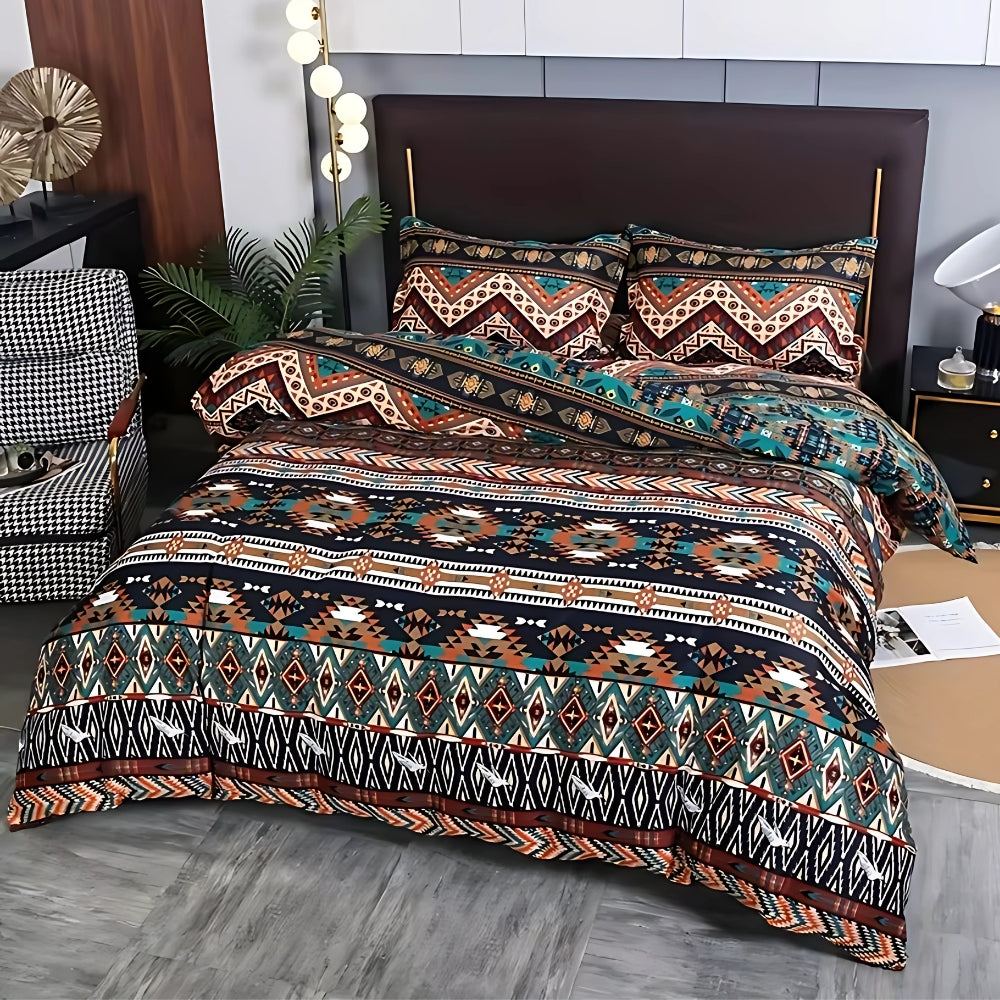 Boho Tribal Pattern Bedding Set
