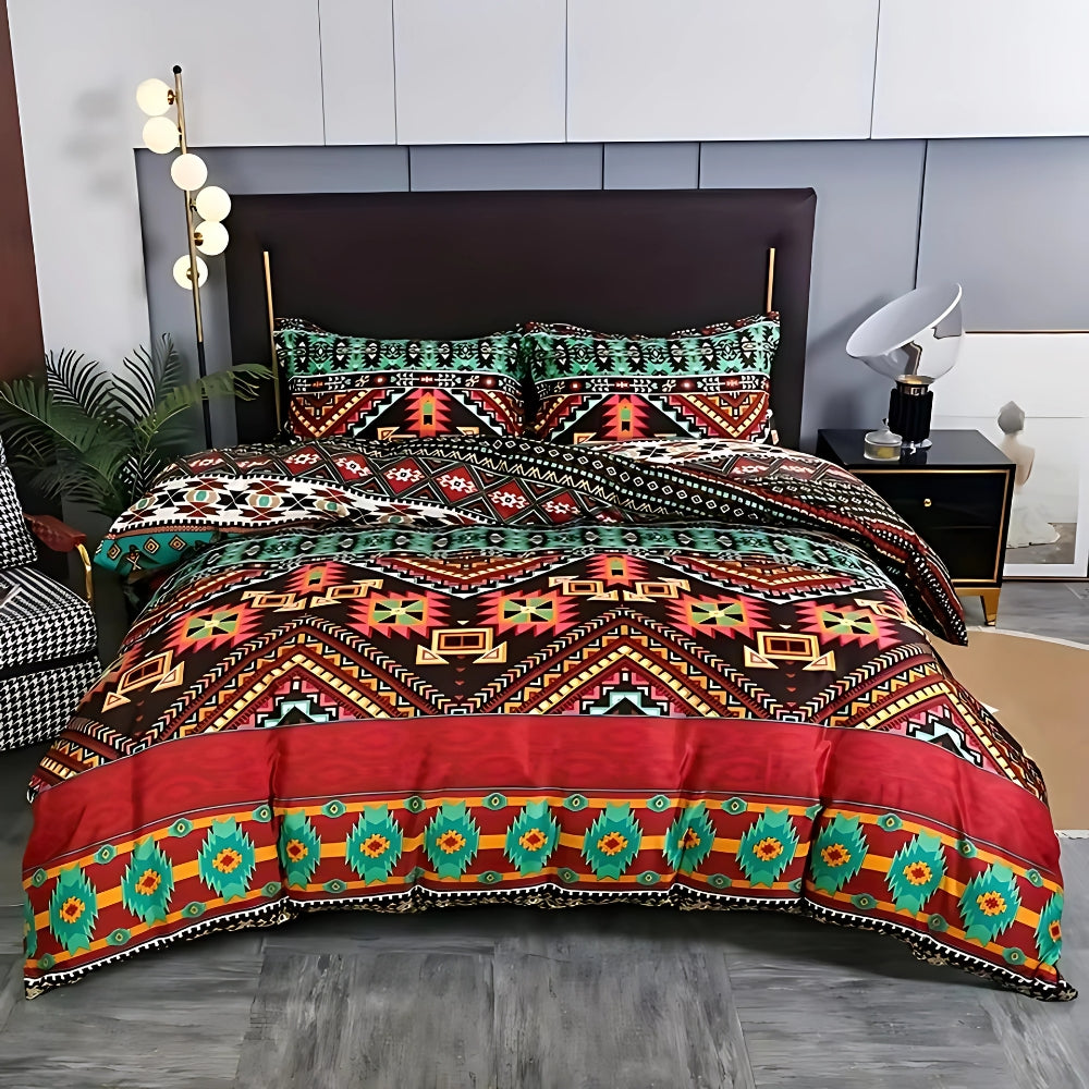 Boho Tribal Pattern Bedding Set