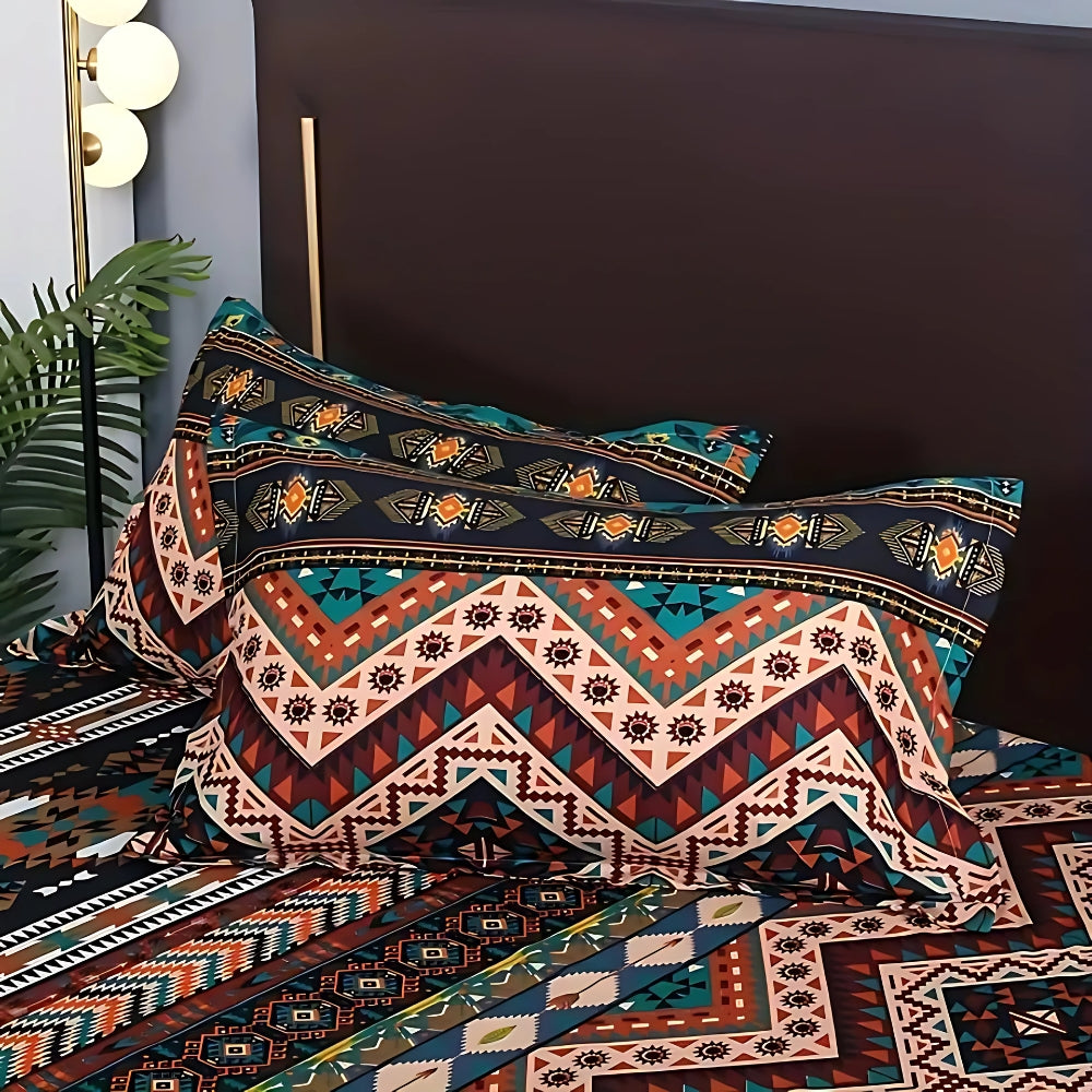 Boho Tribal Pattern Bedding Set
