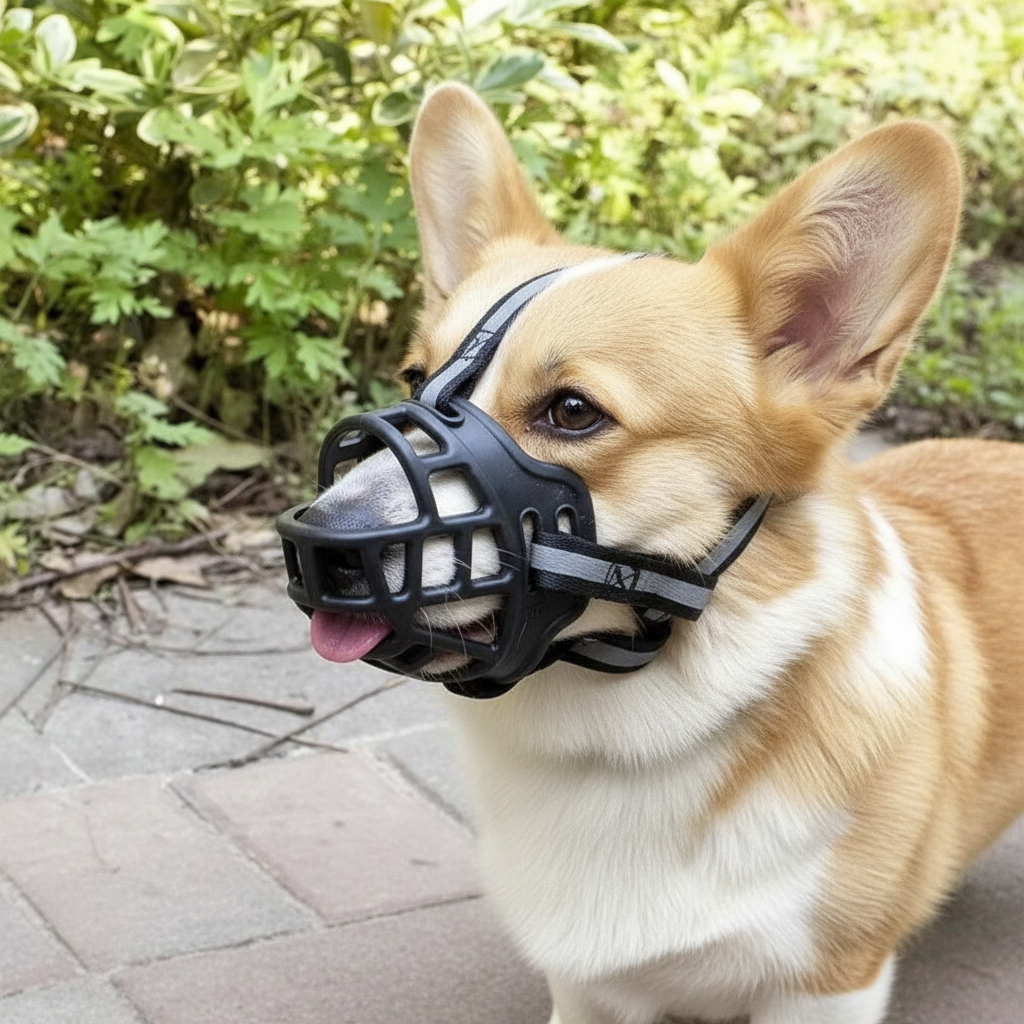 Breathable Dog Muzzle for Biting & Barking Control