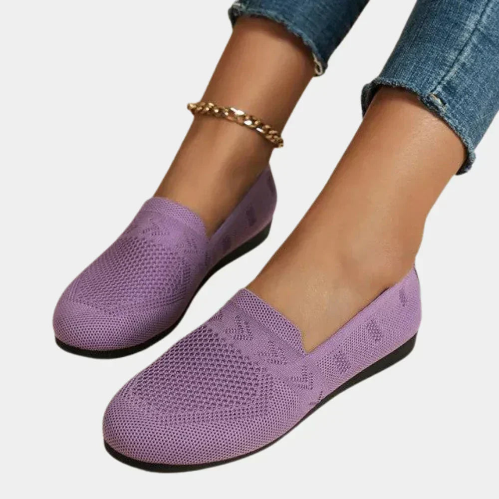 Breathable Knit Slip-On Loafers