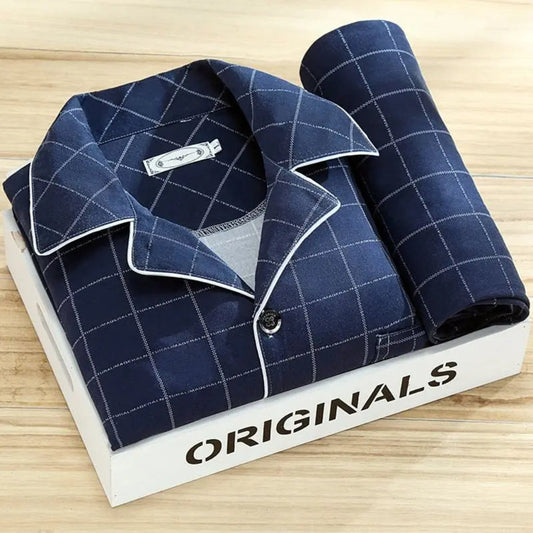 Button-Down Shirt Pyjama Set