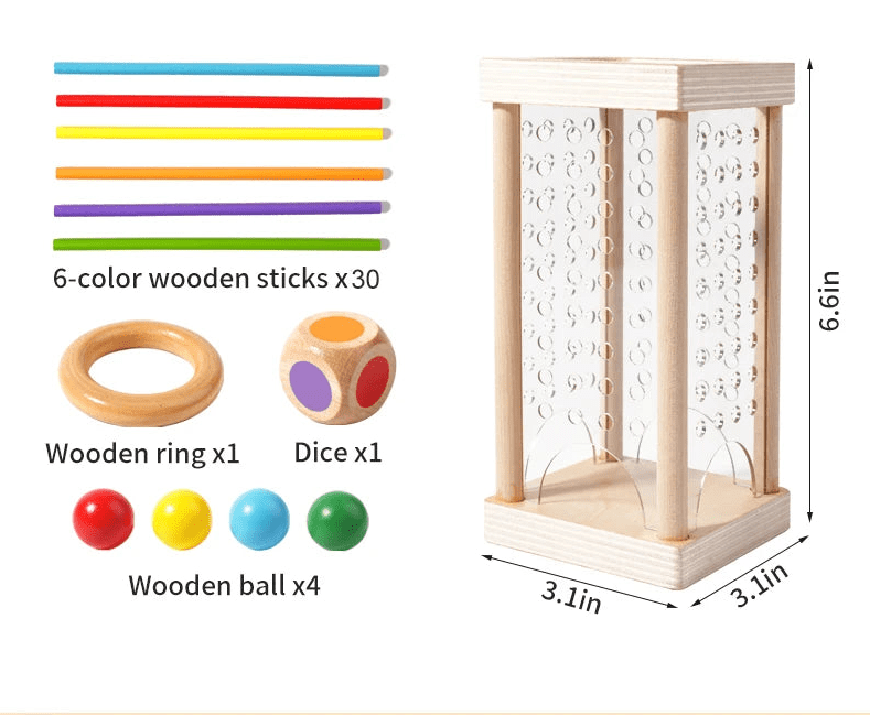 Children's Montessori Counting Rods for Educational Learning