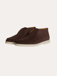 Classic Men's Suede Loafers in Brown