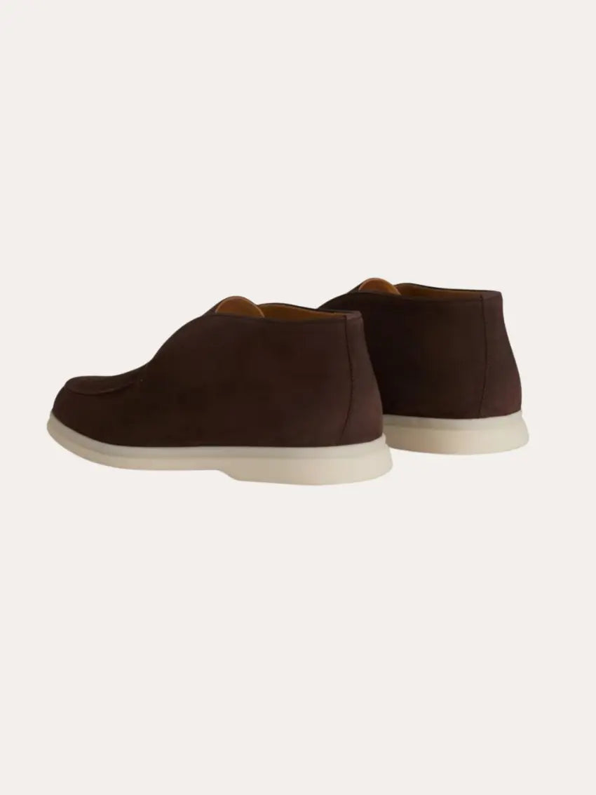 Classic Men's Suede Loafers in Brown