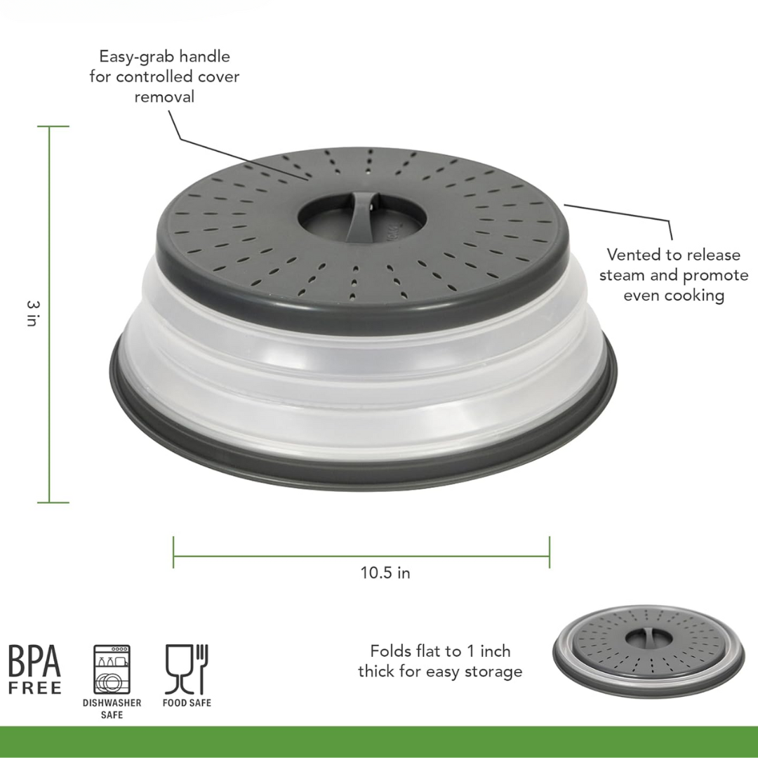 Collapsible Silicone Microwave Splatter Cover