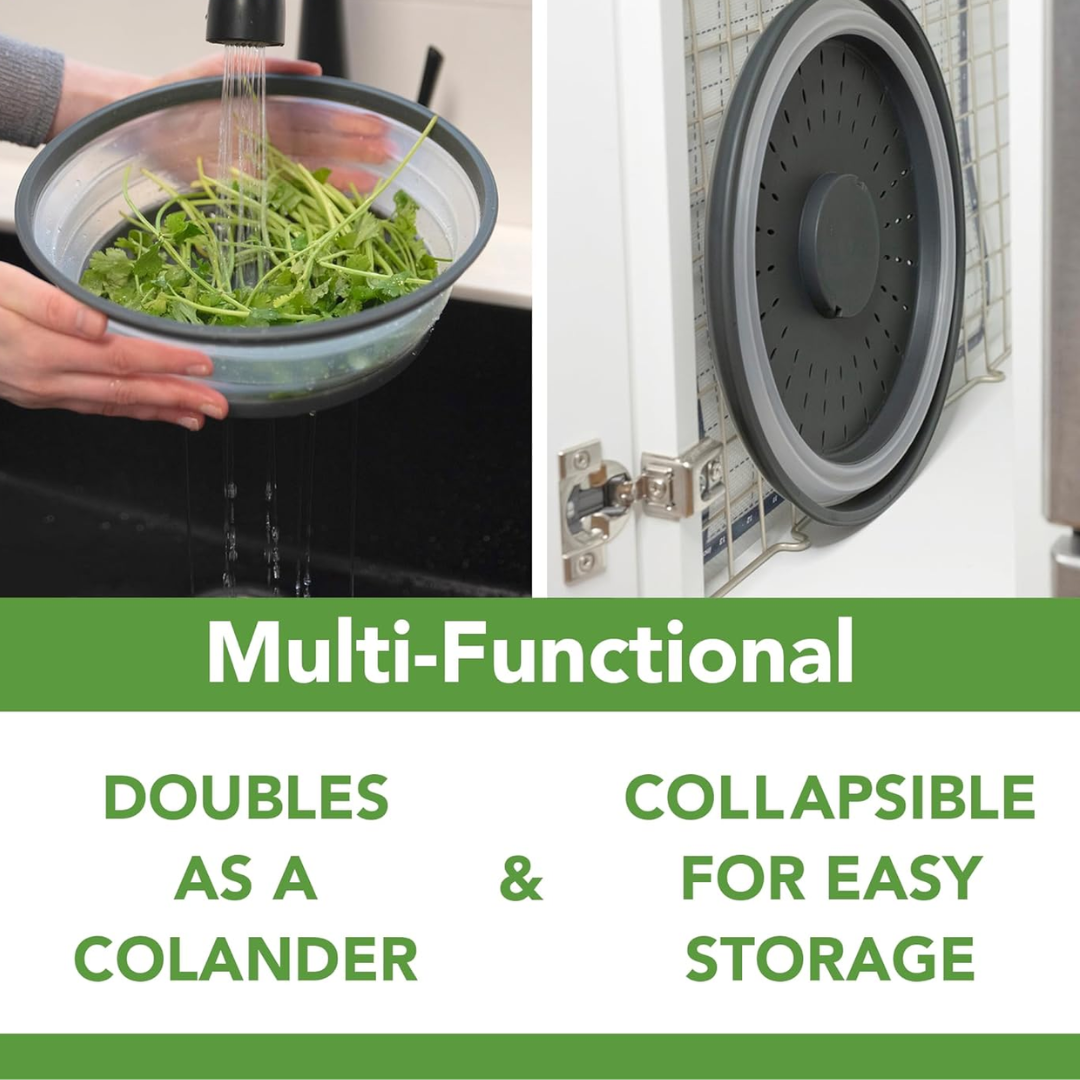 Collapsible Silicone Microwave Splatter Cover