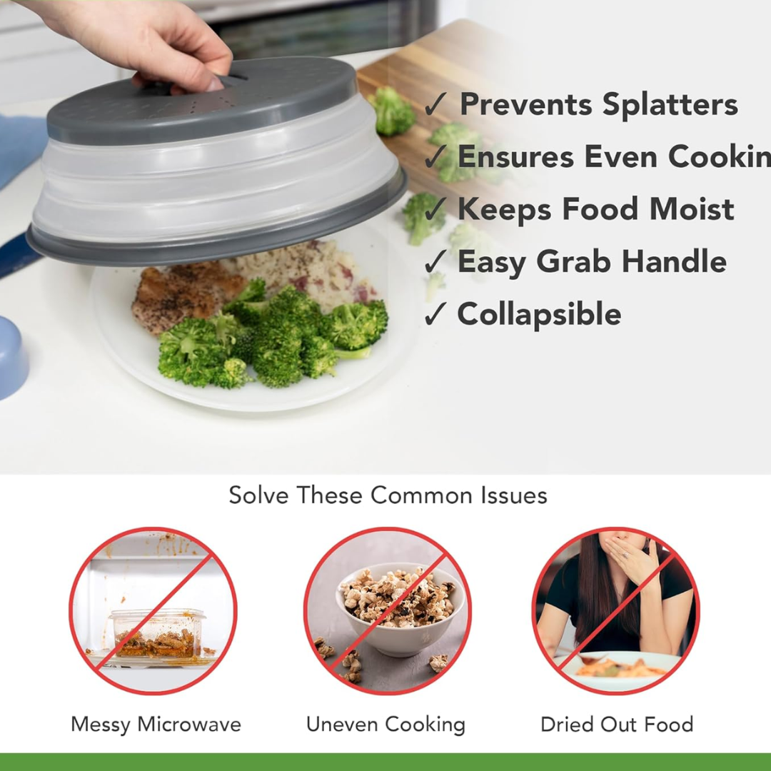 Collapsible Silicone Microwave Splatter Cover