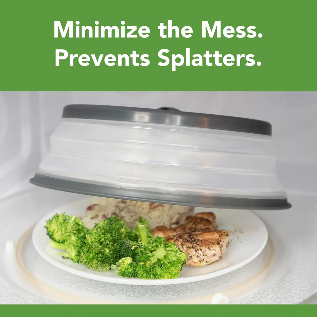 Collapsible Silicone Microwave Splatter Cover