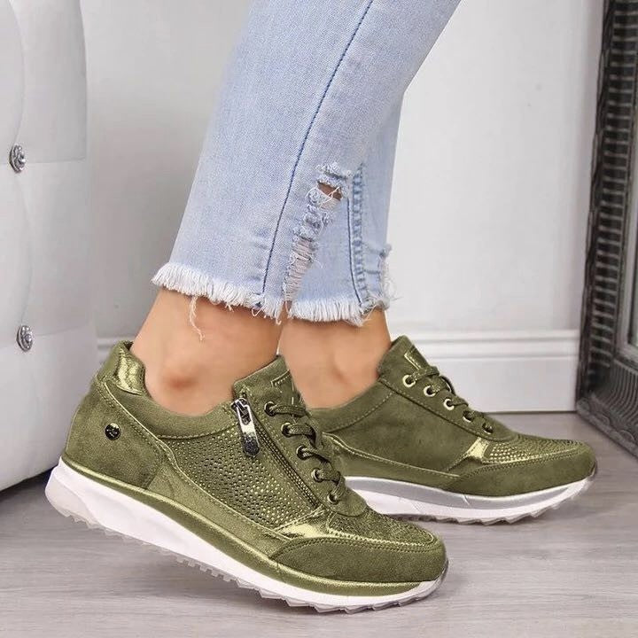 Comfortable Sneakers with Zipper