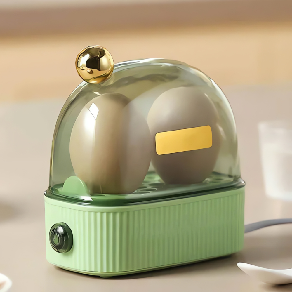 Compact Electric Egg Cooker with Dome Lid
