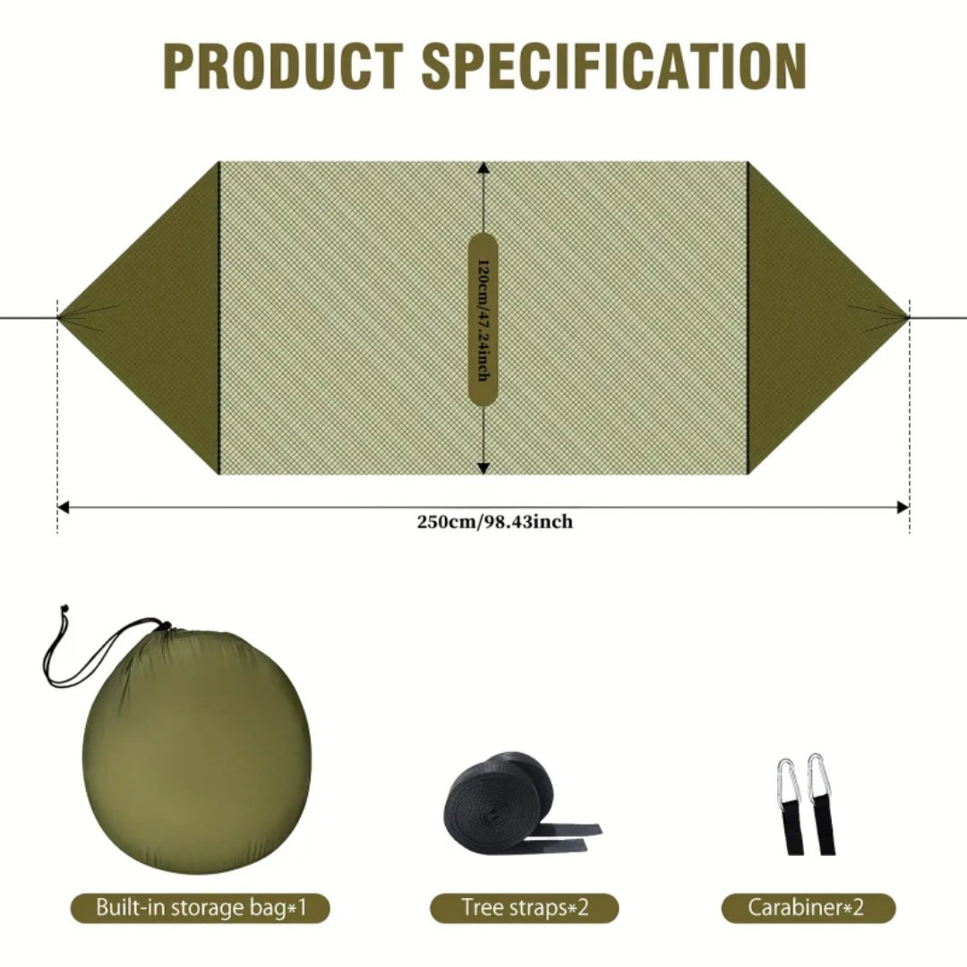 Compact Outdoor Hammock with Bug Net