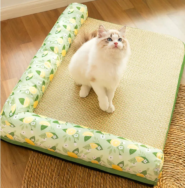 Cooling Mat for Cats with Raised Rim