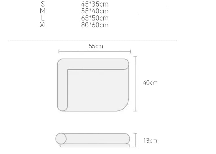 Cooling Mat for Cats with Raised Rim