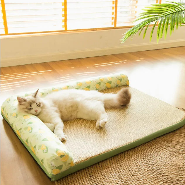 Cooling Mat for Cats with Raised Rim