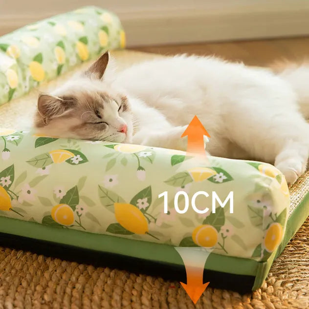 Cooling Mat for Cats with Raised Rim