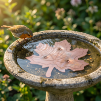 Copper Leaf Bird Bath Purifier for Algae Control
