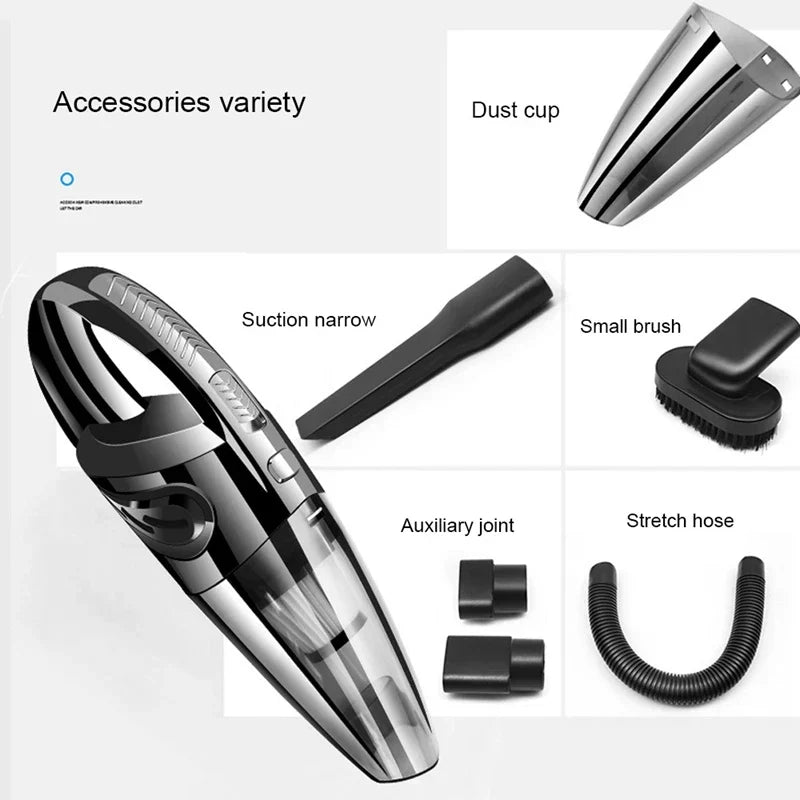 Cordless Handheld Vacuum Cleaner for Car and Home Cleaning